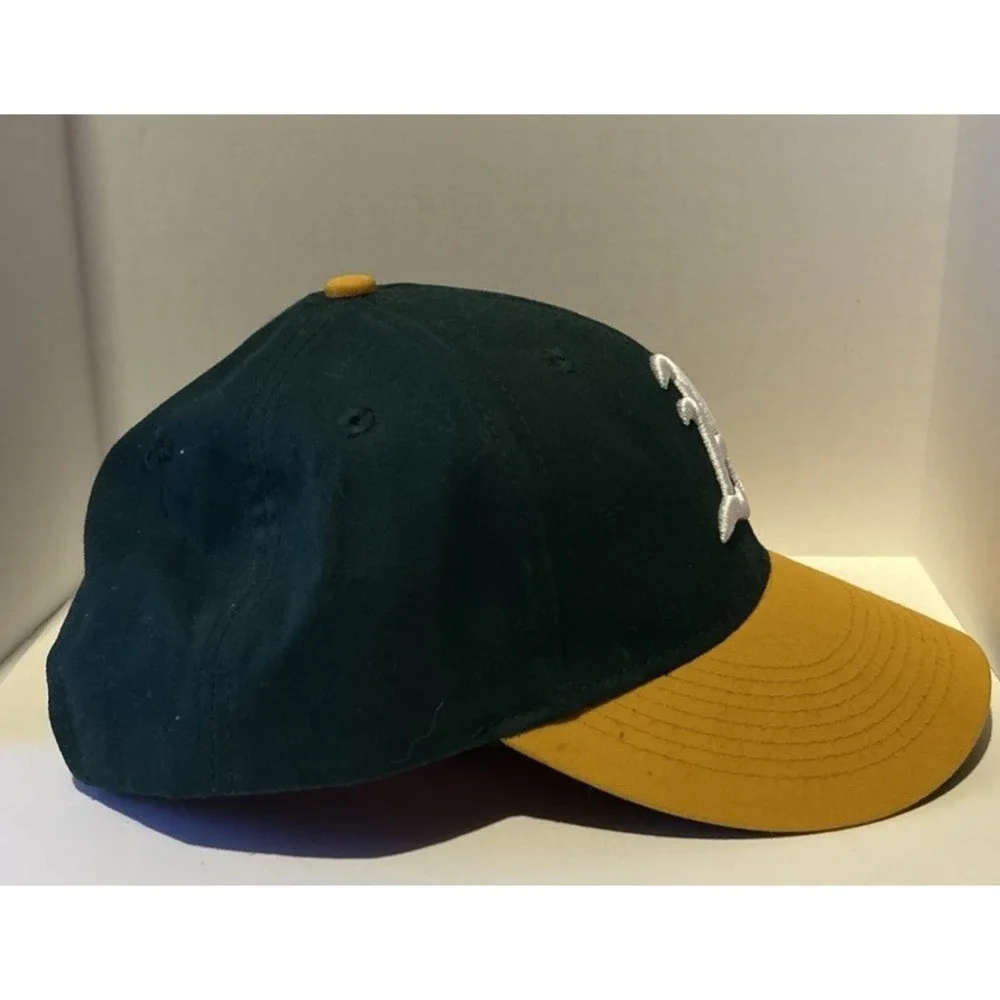 Oakland Athletics A's MLB Adjustable Cap by OC Sports - Green & Yellow Youth‎
